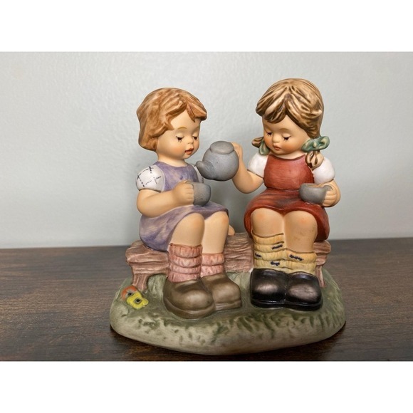 Hummel Other - Berta Hummel Figurine "Tea Time" BH 121 1999 Studio Hummel Goebel